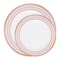 Smarty Had A Party White w/Red and Gold Chord Rim Plastic Dinnerware Set (120 Dinner Plates + 120 Salad Plates), 240PK 620BGVP-CASE - alternate 9